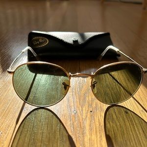 Ray Ban Metal Round Sunglasses